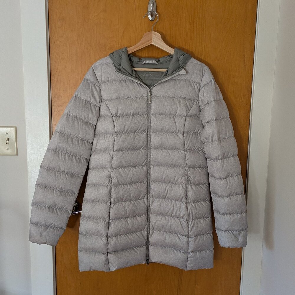 Edie Bauer Silver Lightweight Down Jacket